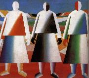 Kasimir Malevich Women in the farm oil on canvas